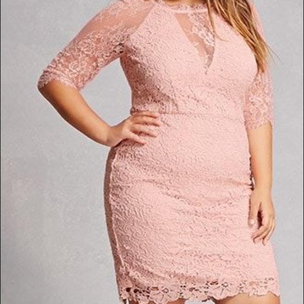 Soieblu Crochet Sheath Dress - Rose